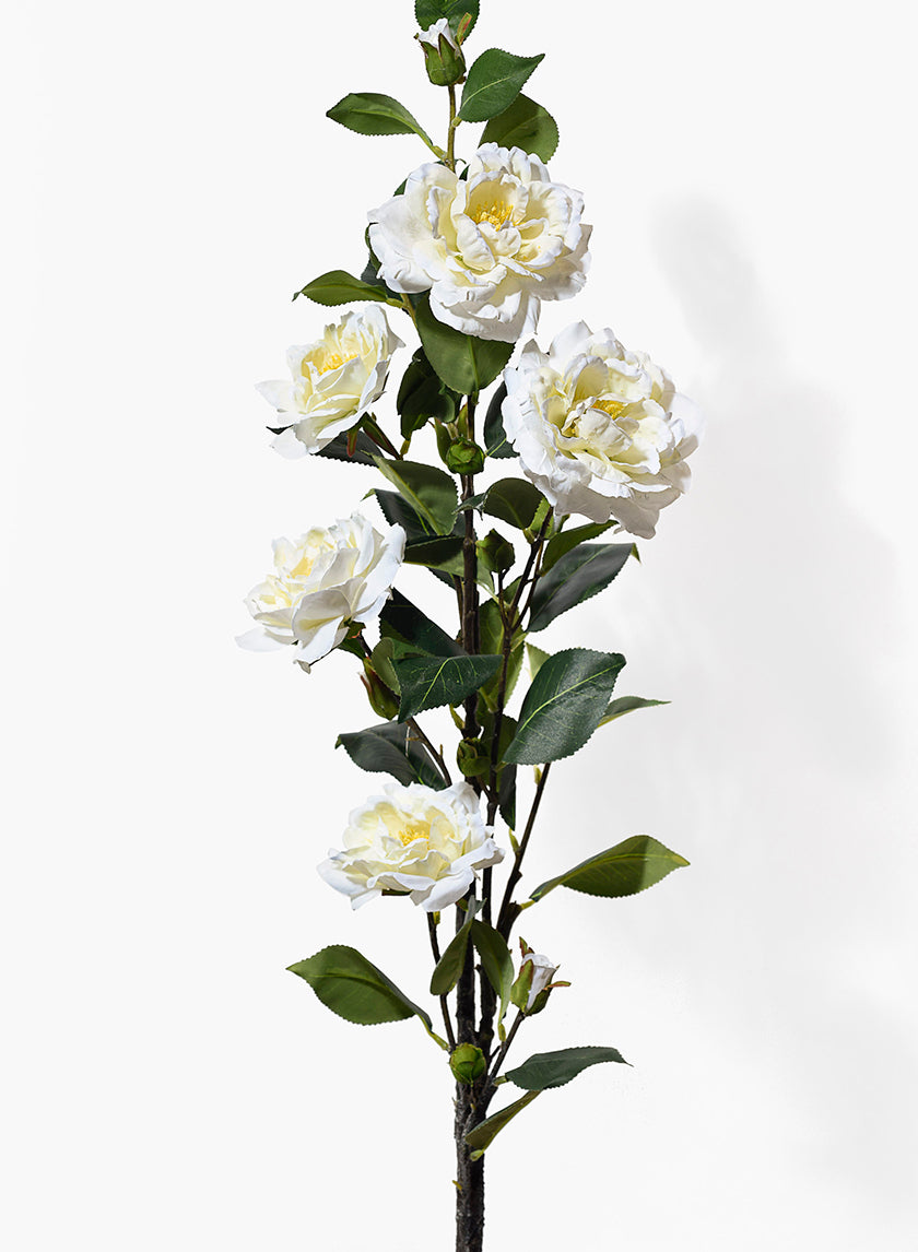 43in Cream Camelia Spray