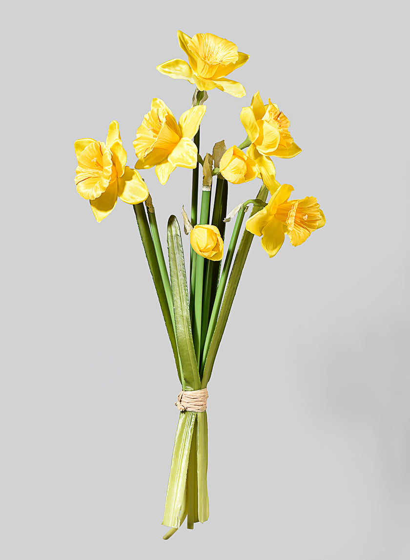 15in Yellow Daffodil Bunch