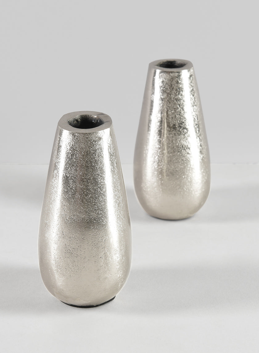 4in Aluminum Jacques Sliver Mini Vase