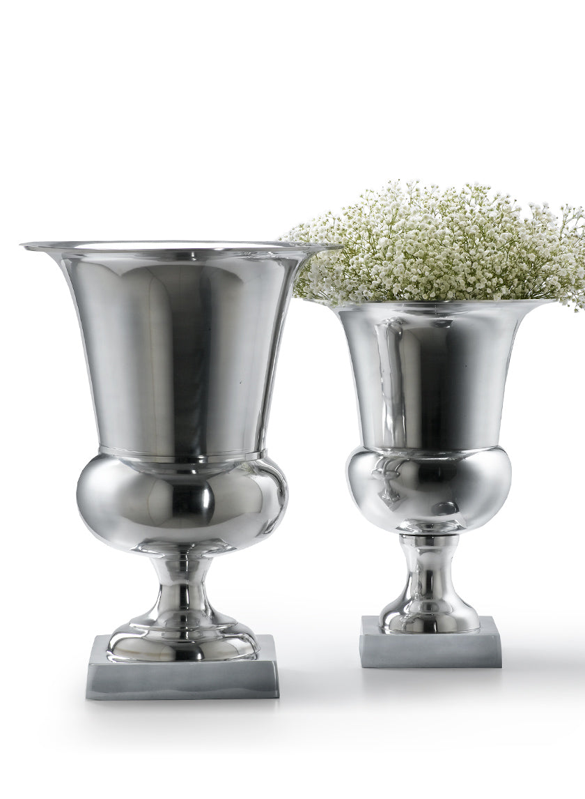 Polished Aluminum Urns