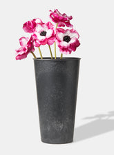 13 in Aged Black Tall Flower Bucket