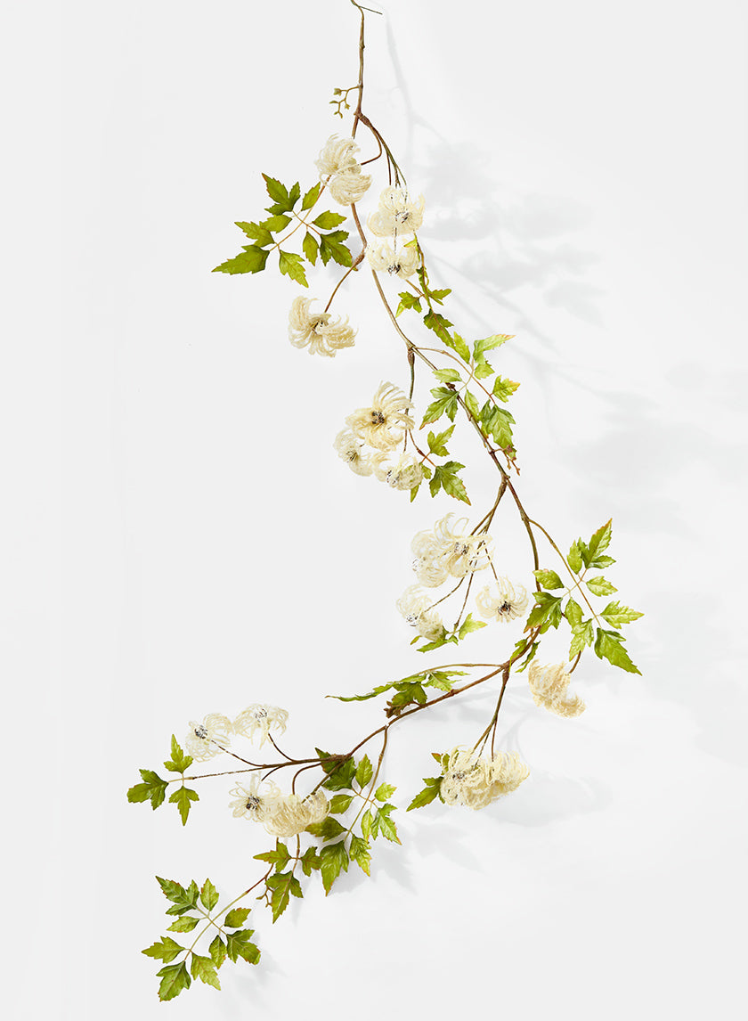 4ft Cream Passion Flower Garland