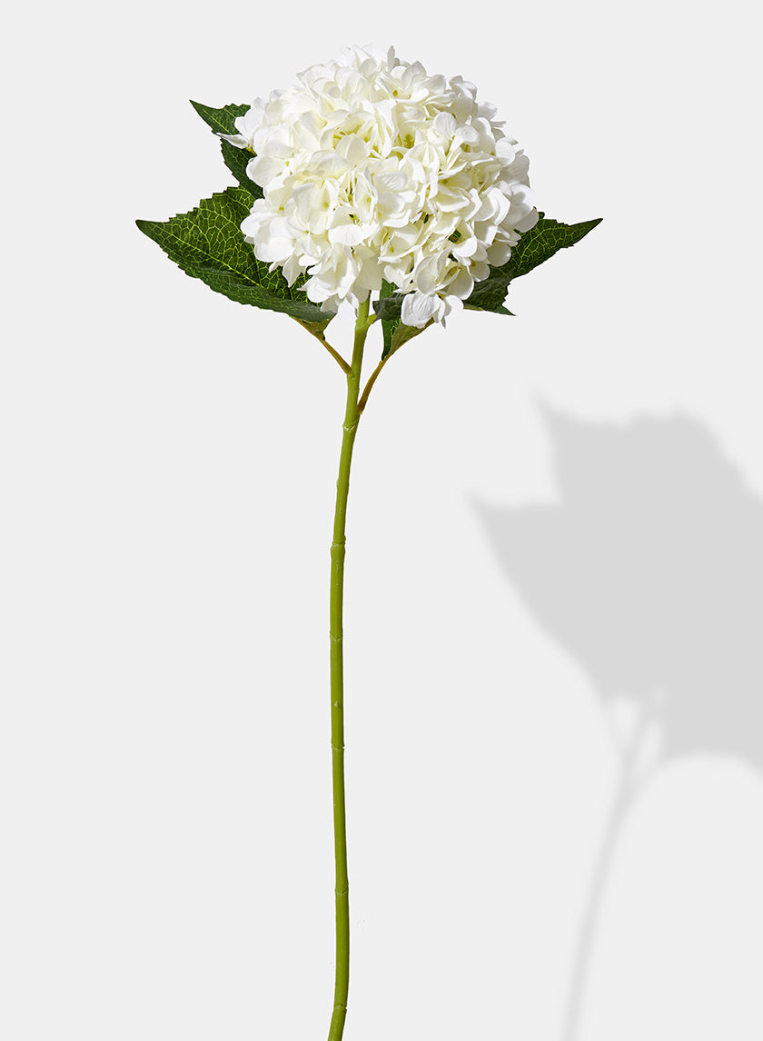 31in White Hydrangea Spray