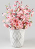 Bright White Flared Basket Pots