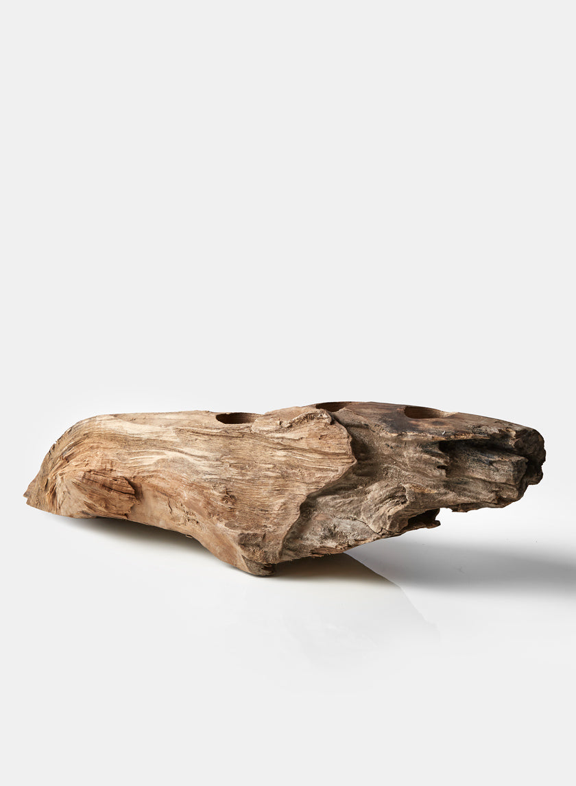 Natural Trunk Tea Light Holder