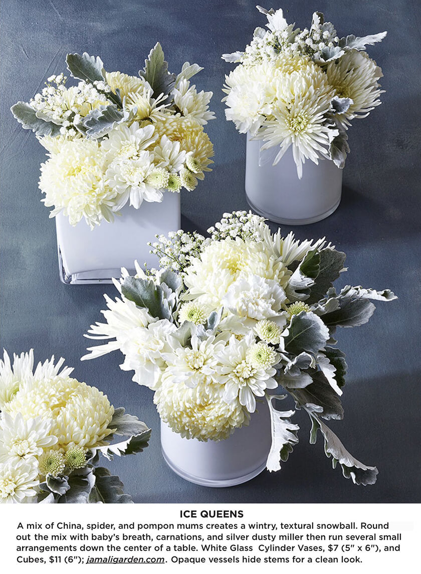 White Cylinder Glass Vases