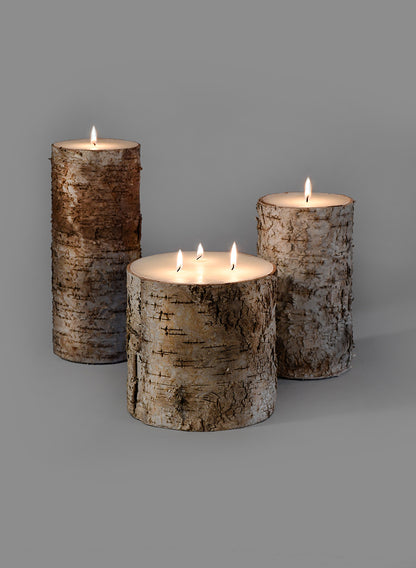 4 x 10in Bark Candle