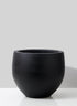 15in Black Ficonstone Fishbowl Pot