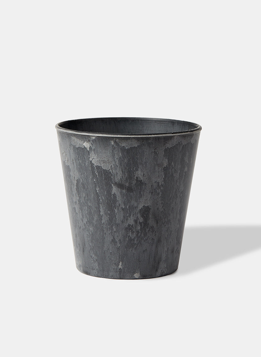 4in Aged Black Cachepot