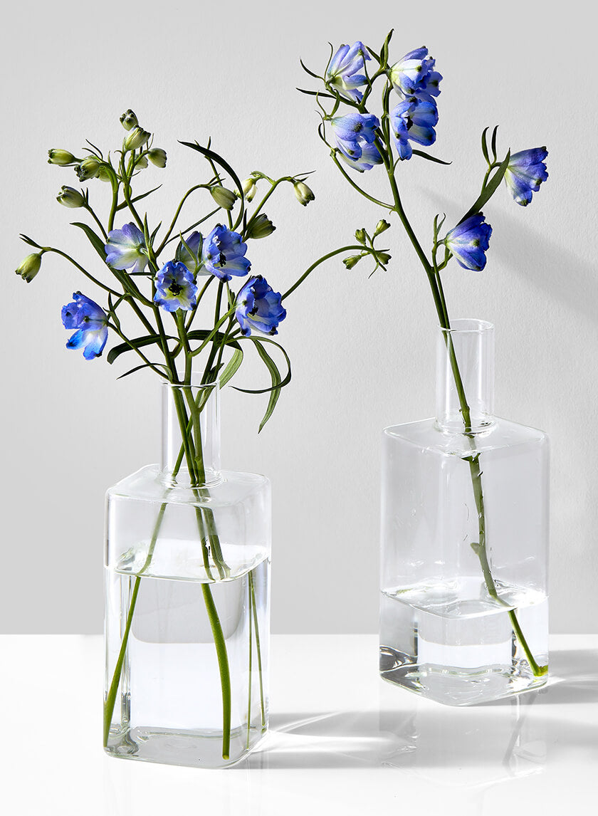 Square Bottle Bud Vase