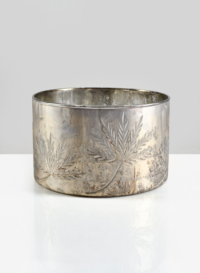 Cairo Vintage Silver Low Bowl