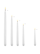 White & Ivory Taper Candles