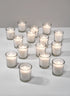 10-Hour White Votives in Clear Glass