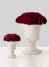 5in & 10in White Ceramic Urns