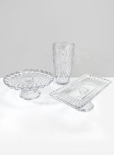 Festonne Glass Cake Stand