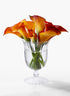 5  1/4in Optical Glass Mini Urn Vase