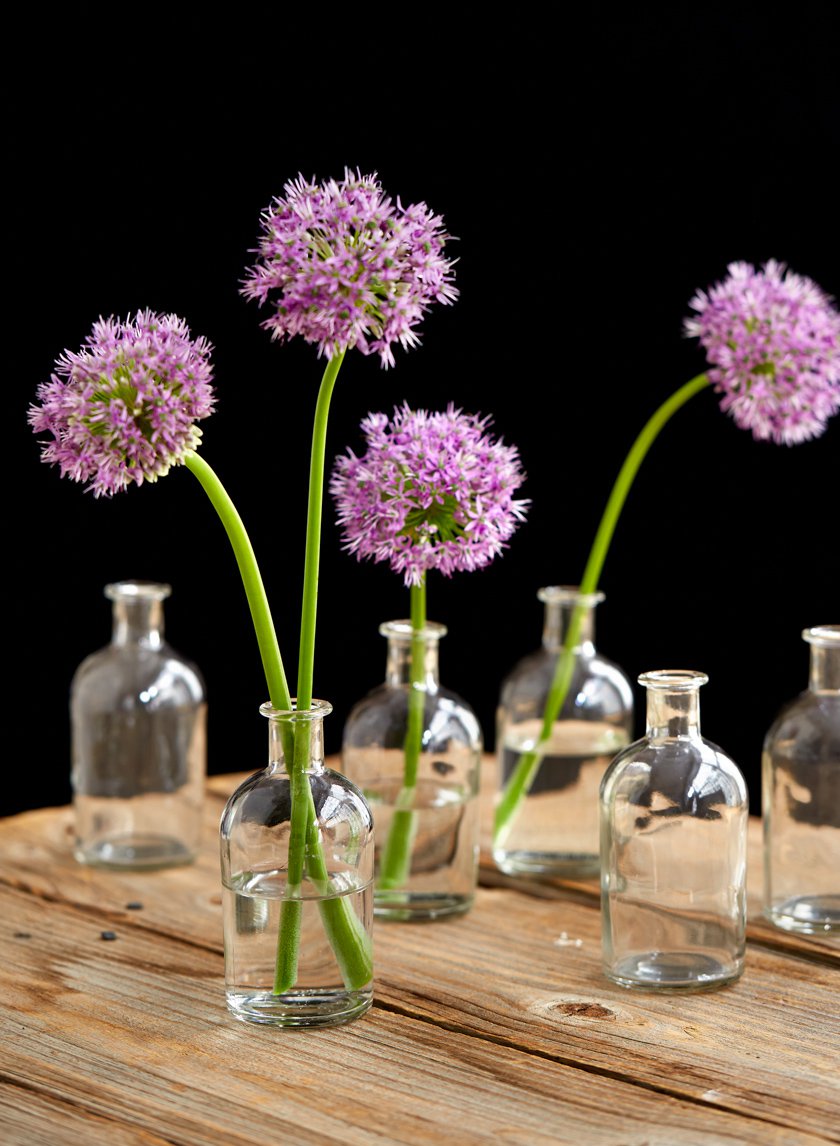 Clear Medicine Bottle Bud Vase