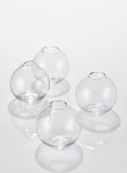 3in Ball Glass Bud Vase