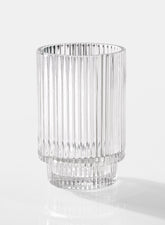 5in Pleated Glass Votive Holder