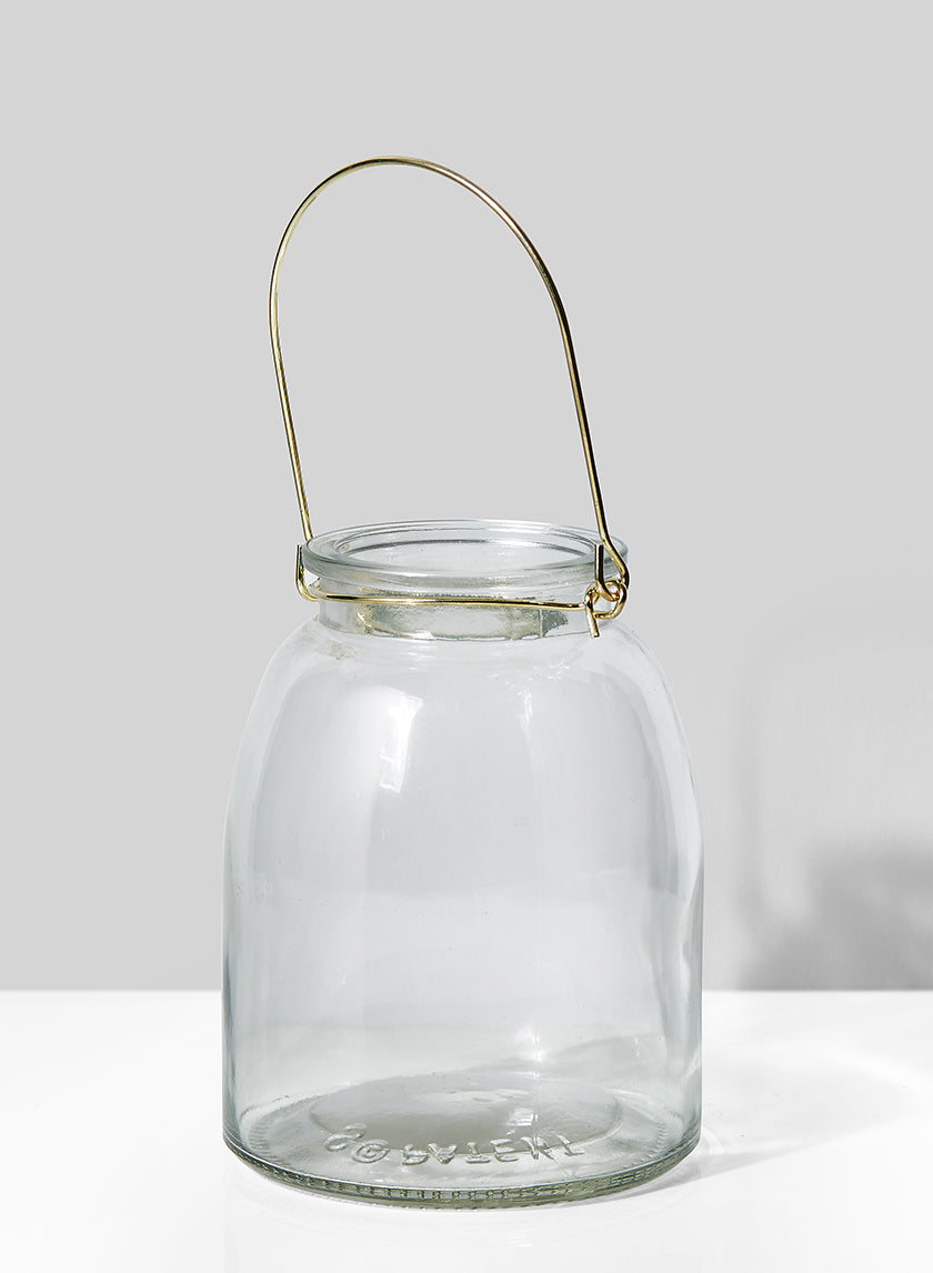 4  3/4in Hanging Glass Jar