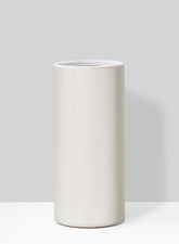 4in x 9in White Ceramic Cylinder