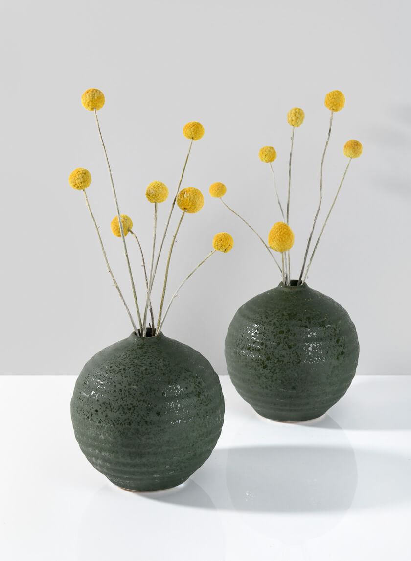 Acapulco Green Sandstone Ball Vase