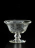 6 x 5in Diamond Cut Glass Pedestal Bowl