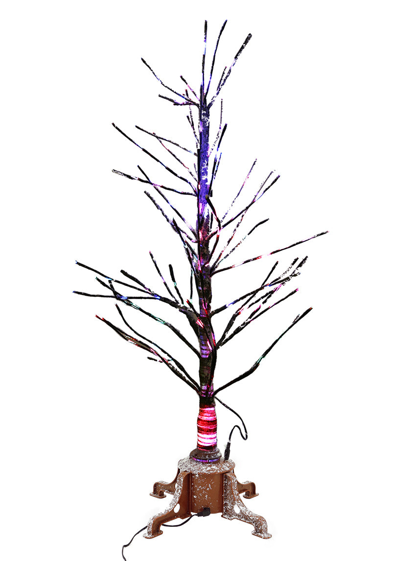 36in Snowy Branch Christmas Tree With Warm White L.E.D Light Tips