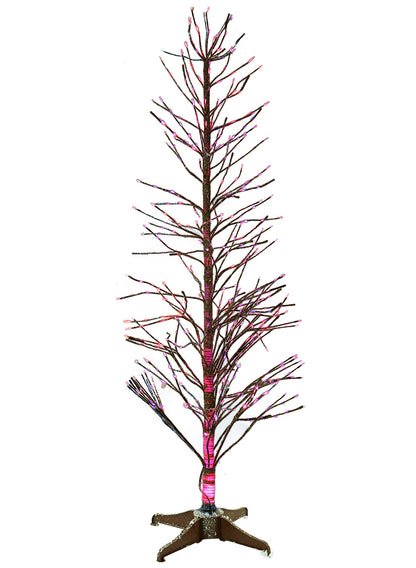 6ft Snowy Branch Christmas Tree With Warm White L.E.D. Light Tips