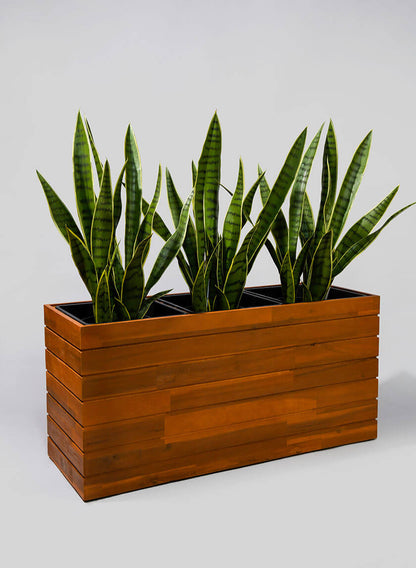 32  1/2in Dai Acacia Wood Planter Box