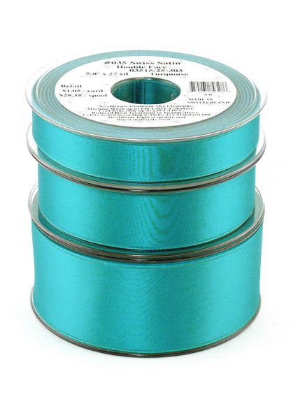 Turquoise Swiss Satin Ribbon