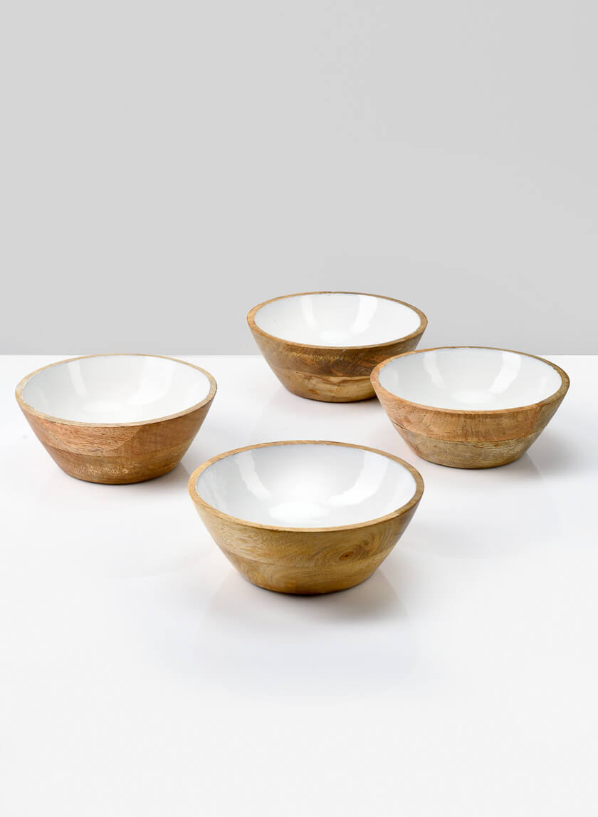 6in Bombay Enameled Wood Bowl