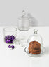 Diamond Cut Apothecary Jar With Lid & Glass Cloche With Plate 