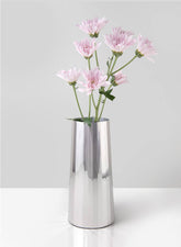 9in Le Mans Silver Faceted Vase