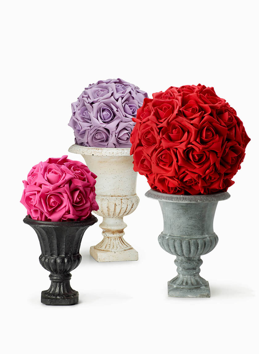 Purple, Pink, &amp; Red Rose Flower Balls