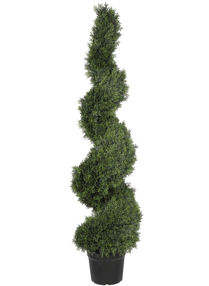 5-Foot Faux Cypress Spiral Tree