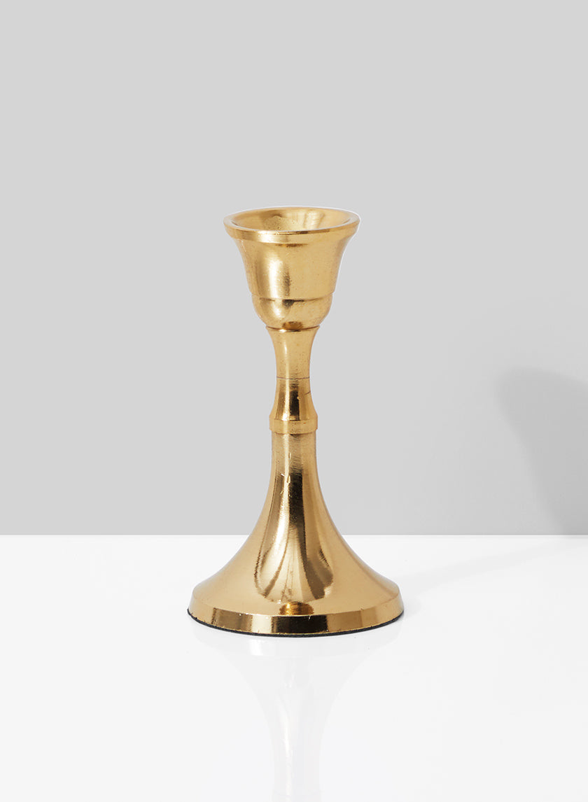 4  1/2in Gold Candlestick