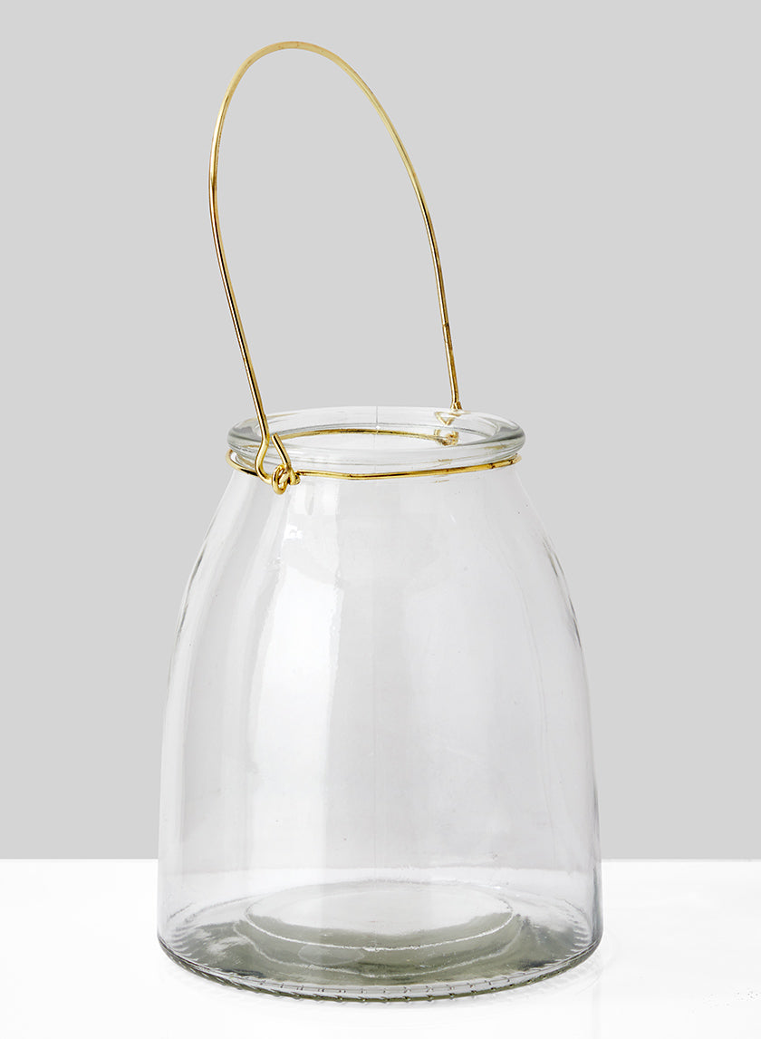 6in Hanging Glass Jar