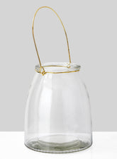 6in Hanging Glass Jar