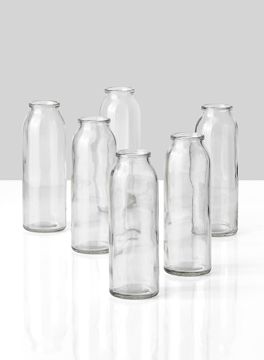 6in Glass Bottle Vase