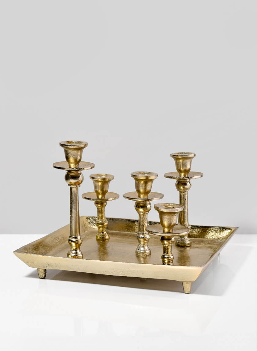 Gold Candlesticks Stand