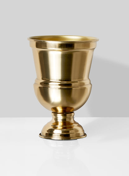 7 ½in Gold Urn Vase