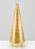 26in Gold Faceted Glass Christmas Tree