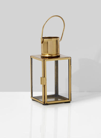 5  1/4in Gold Square Lantern