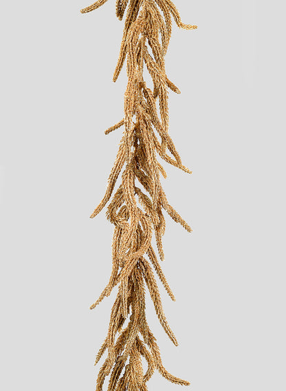 Gold Pine Needle Garland