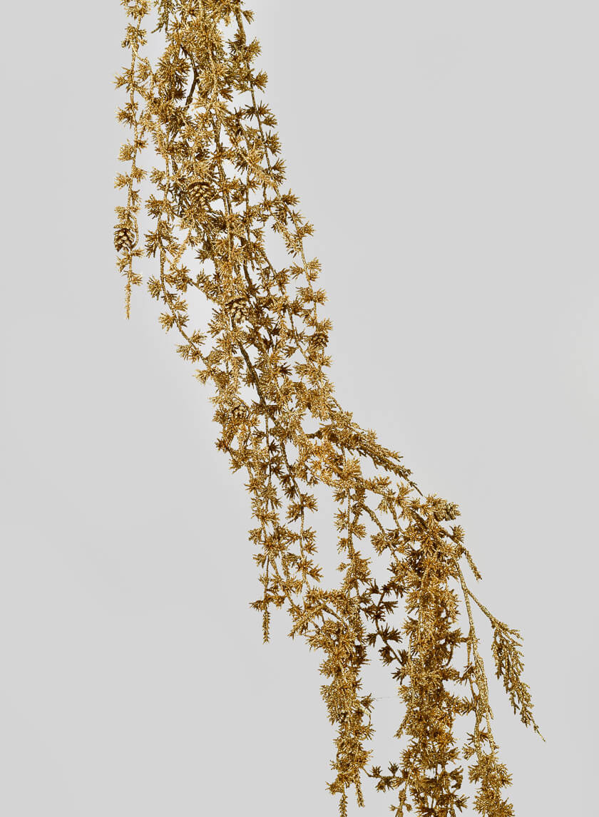 5ft Gold Northern Pine Garland