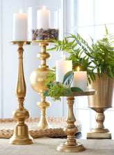 Gold Pedestal Urns