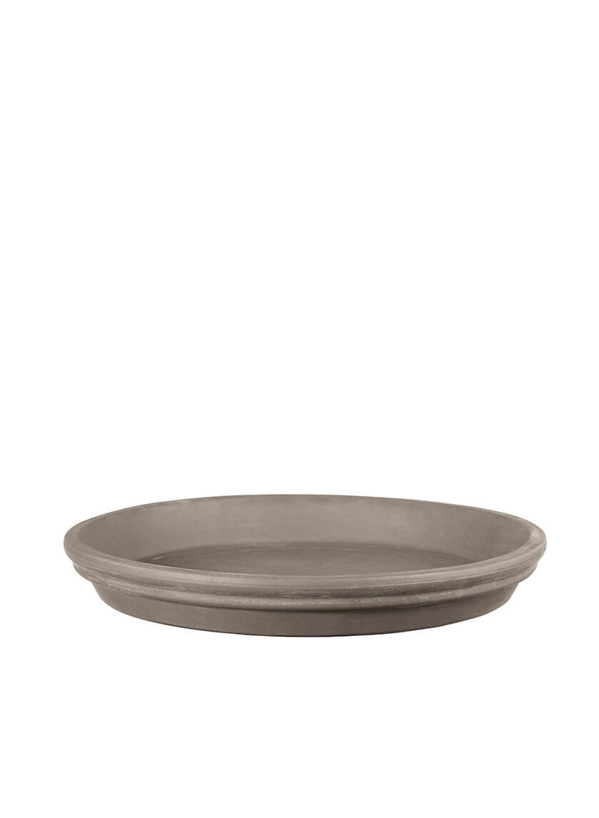 Sottovaso Graphite Clay Saucer