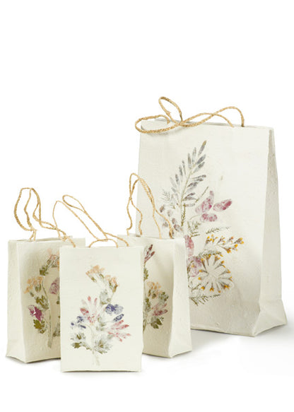 Antemoro Handmade Paper Bags With Dried Flowers