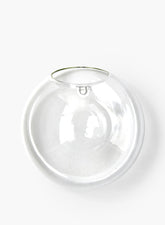 4  3/4in Glass Ball Wall Vase